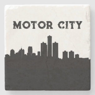 Dessous-de-verre En Pierre Motor City 313 Montagnes Russes