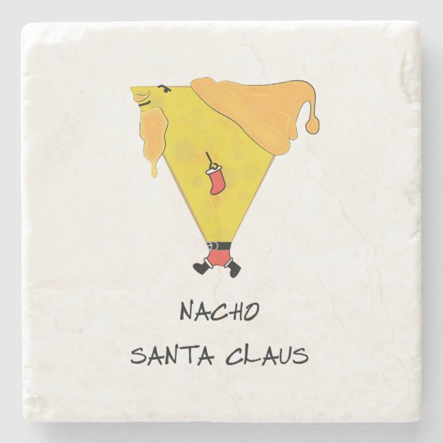 Dessous-de-verre En Pierre Nacho Santa Claus (Devant)
