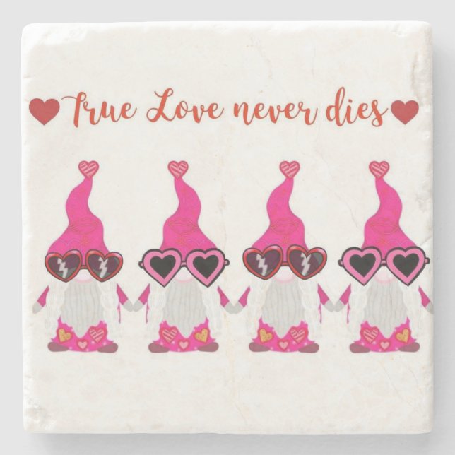 Dessous-de-verre En Pierre Naissance de la Saint Valentin (Devant)