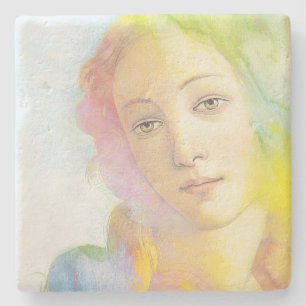 Dessous-de-verre En Pierre Naissance de Vénus avec des cheveux d'aquarelle