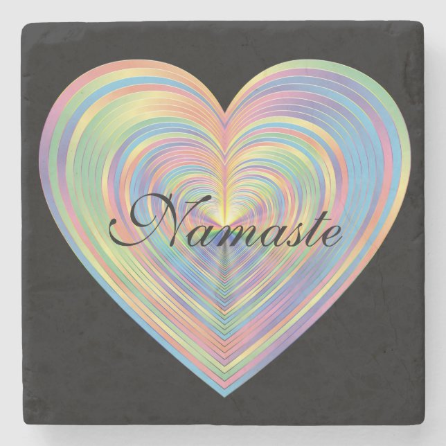 Dessous-de-verre En Pierre Namaste (Devant)
