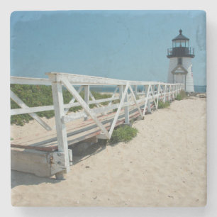 Dessous-de-verre En Pierre Nantucket. Phare Old Wooden