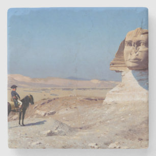 Dessous-de-verre En Pierre Napoléon Bonaparte avant le Sphinx (par Gérôme)