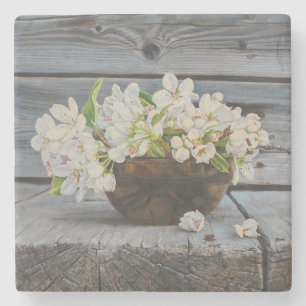 Dessous-de-verre En Pierre Nature morte Apple Blossom – Impression d'art orig