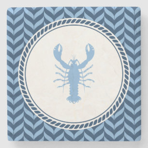 Dessous-de-verre En Pierre Nautical Blue Lobster côtier