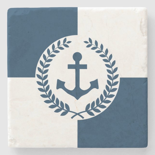 Dessous-de-verre En Pierre Nautical themed design (Devant)