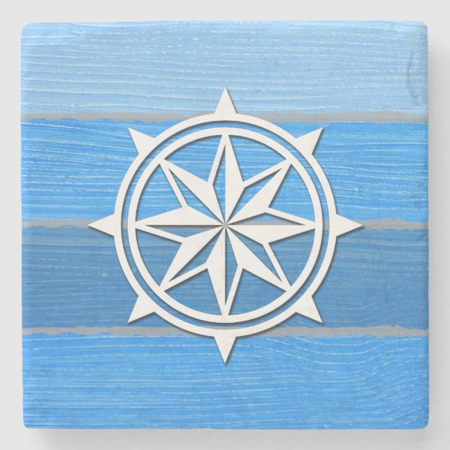 Dessous-de-verre En Pierre Nautical themed design (Devant)