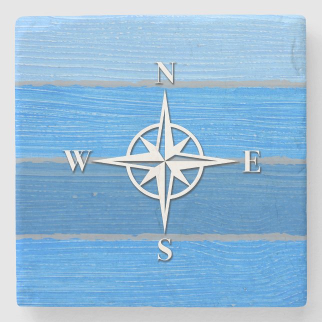 Dessous-de-verre En Pierre Nautical themed design (Devant)