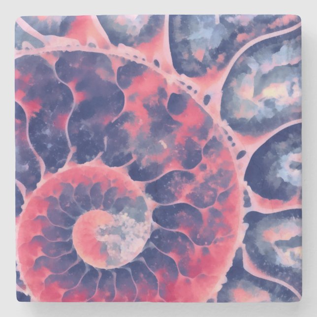 Dessous-de-verre En Pierre Nautilus pourpre (Devant)