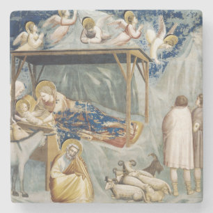 Dessous-de-verre En Pierre Navitité (Naissance de Jésus-Christ) (par Giotto)