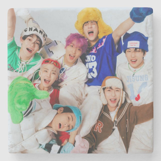 DESSOUS-DE-VERRE EN PIERRE NCT DREAM MERCH (Devant)