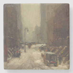 Dessous-de-verre En Pierre Neige à New York (hiver à New York)