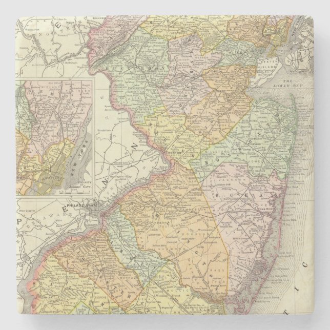 Dessous-de-verre En Pierre New Jersey 10 (Devant)