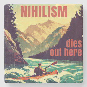 Dessous-de-verre En Pierre Nihilisme Décède Ici Kayak