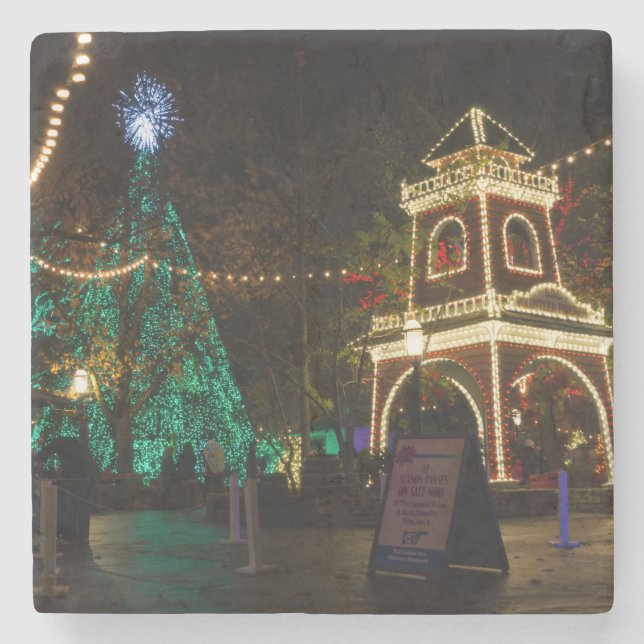 Dessous-de-verre En Pierre Noël À Silver Dollar City (Devant)