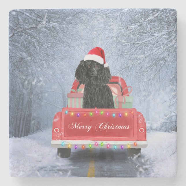 Dessous-de-verre En Pierre Noël aux canicules (Devant)