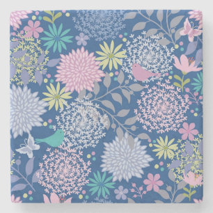 Dessous-de-verre En Pierre Noël Cadeau Floral 60e anniversaire