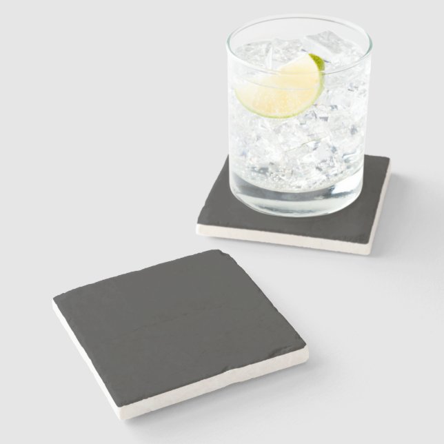 Dessous-de-verre En Pierre Noir inquiétant (Côté)