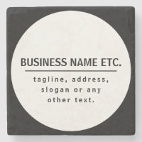 Nom commercial & Slogan/autre texte | Noir et blan