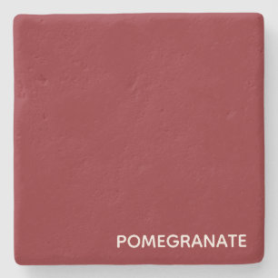 Dessous-de-verre En Pierre Nom de la couleur rouge de la grenade