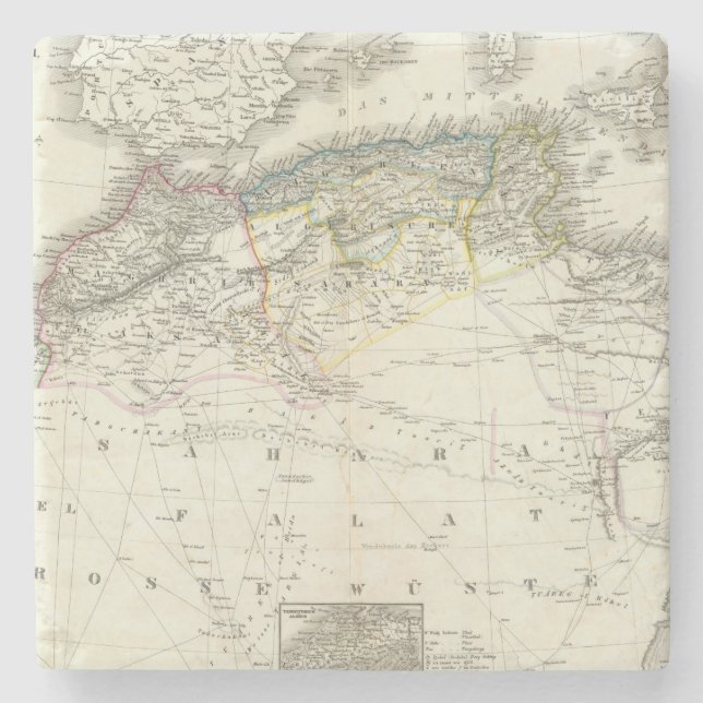 Dessous-de-verre En Pierre Nordwest Afrique - Afrique du nord-ouest (Devant)