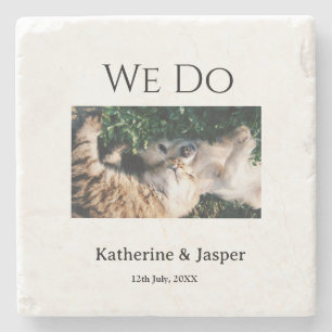 Dessous-de-verre En Pierre Nous faisons la commande de fiançailles de mariage