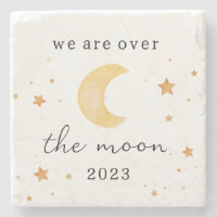 "Nous sommes au-dessus de la lune" baby shower pap