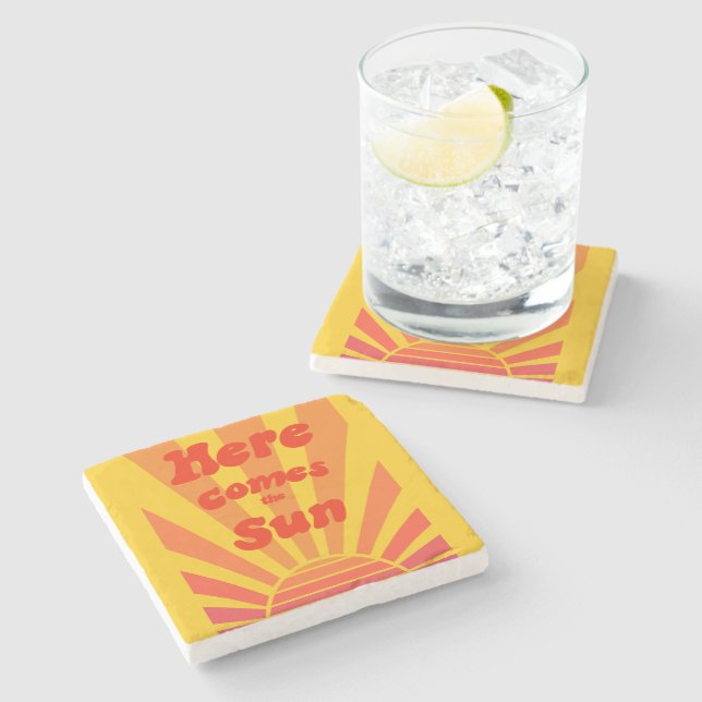 Dessous-de-verre En Pierre Nouveau cadeau d'accueil soumission motivationnell (Côté)