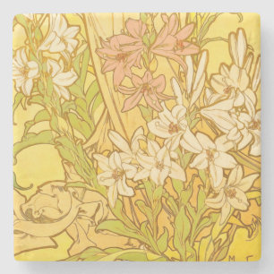 Dessous-de-verre En Pierre Nouvelle Lily flowers