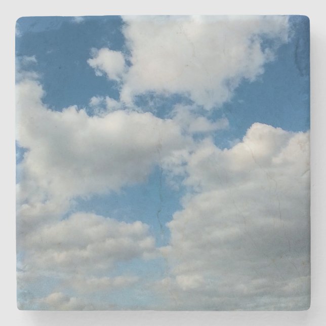 Dessous-de-verre En Pierre Nuages dans le ciel (Devant)