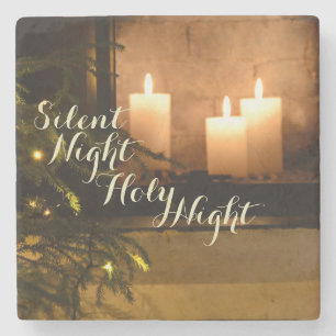 Dessous-de-verre En Pierre "Nuit Silencieuse Sainte Nuit" Bien-aimée Carol de