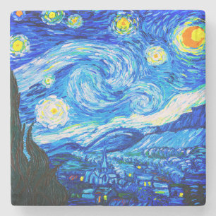 Dessous-de-verre En Pierre Nuit Van Gogh Starry