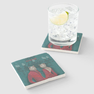 Dessous-de-verre En Pierre objet_20_une femme, un homme_2