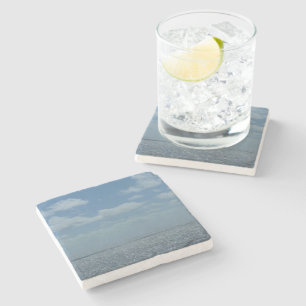 Dessous-de-verre En Pierre Océan bleu de la mer des Caraïbes