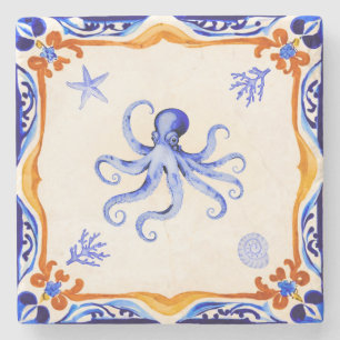 Dessous-de-verre En Pierre Octopus méditerranéen