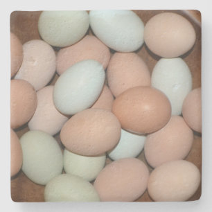Dessous-de-verre En Pierre Oeuf de poulet coloré