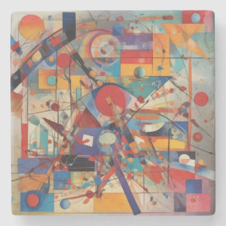 Dessous-de-verre En Pierre Oeuvre Abstraite moderne