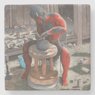 Dessous-de-verre En Pierre Ogre Utilisation Potterie Roue Imaginaire Dessous