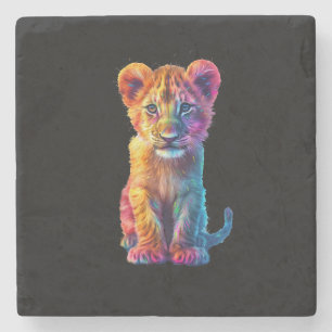 Dessous-de-verre En Pierre Oh Baby Big Cat Cub