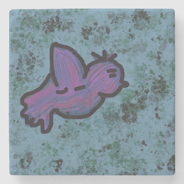 Dessous-de-verre En Pierre Oiseau (Devant)