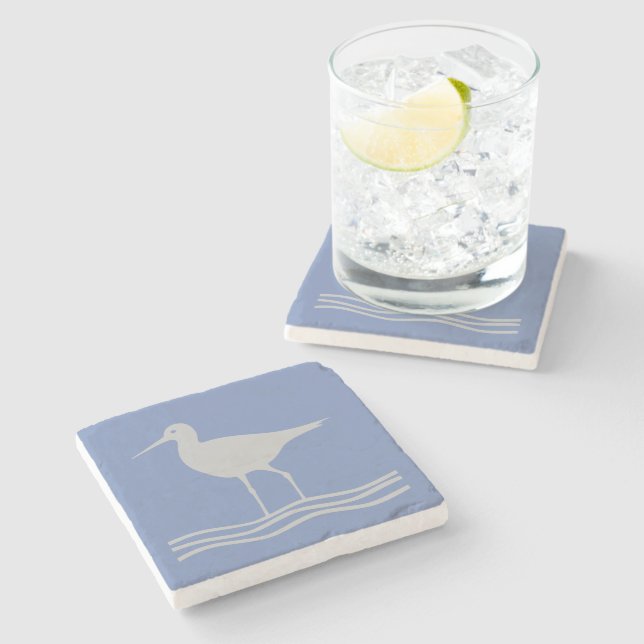 Dessous-de-verre En Pierre Oiseaux à pattes longues (Côté)