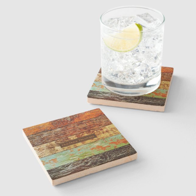 Dessous-de-verre En Pierre Old Dock Treasures Coasters (Côté)