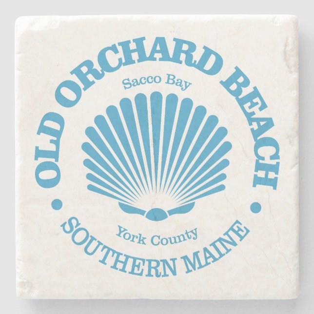 Dessous-de-verre En Pierre Old Orchard Beach (coquillage) (Devant)