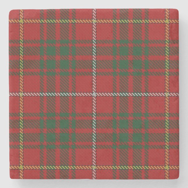 Dessous-de-verre En Pierre Old Scots Tavern Clan Bruce Tartan (Devant)