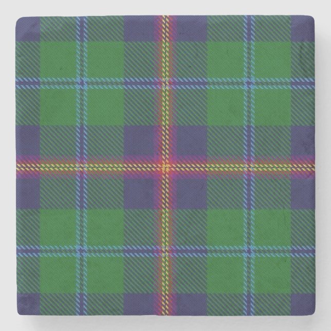 Dessous-de-verre En Pierre Old Scots Tavern Clan Young Tartan (Devant)