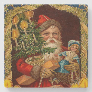 Dessous-de-verre En Pierre Old St. Nick Christmas