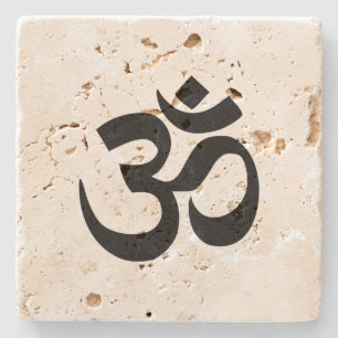 Dessous-de-verre En Pierre Om Namah Shivaya Aum Shanti Aum Om Symbole ॐ Pai