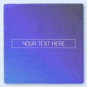 Dessous-de-verre En Pierre Ombre moderne Bleu Clair et Violet