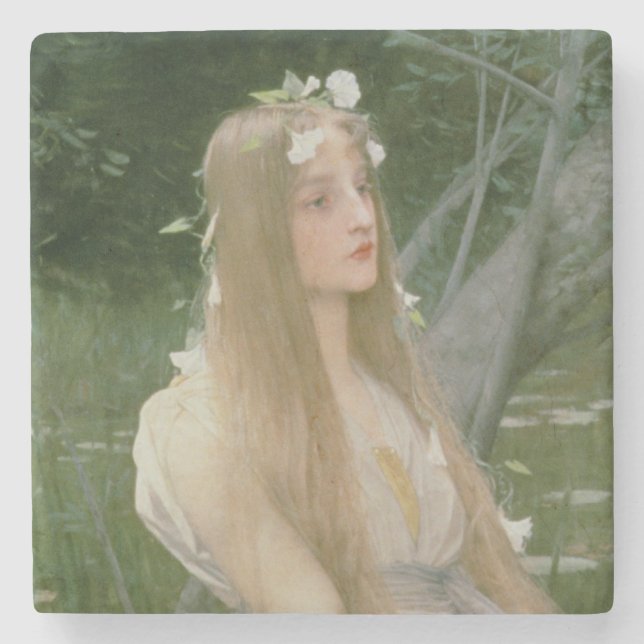 Dessous-de-verre En Pierre Ophélie (huile sur la toile) (Devant)