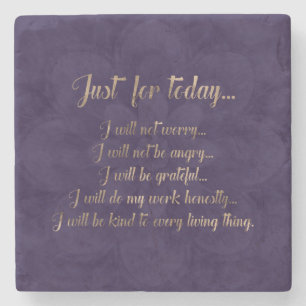 Dessous-de-verre En Pierre Or de principes de Reiki sur le lotus pourpre